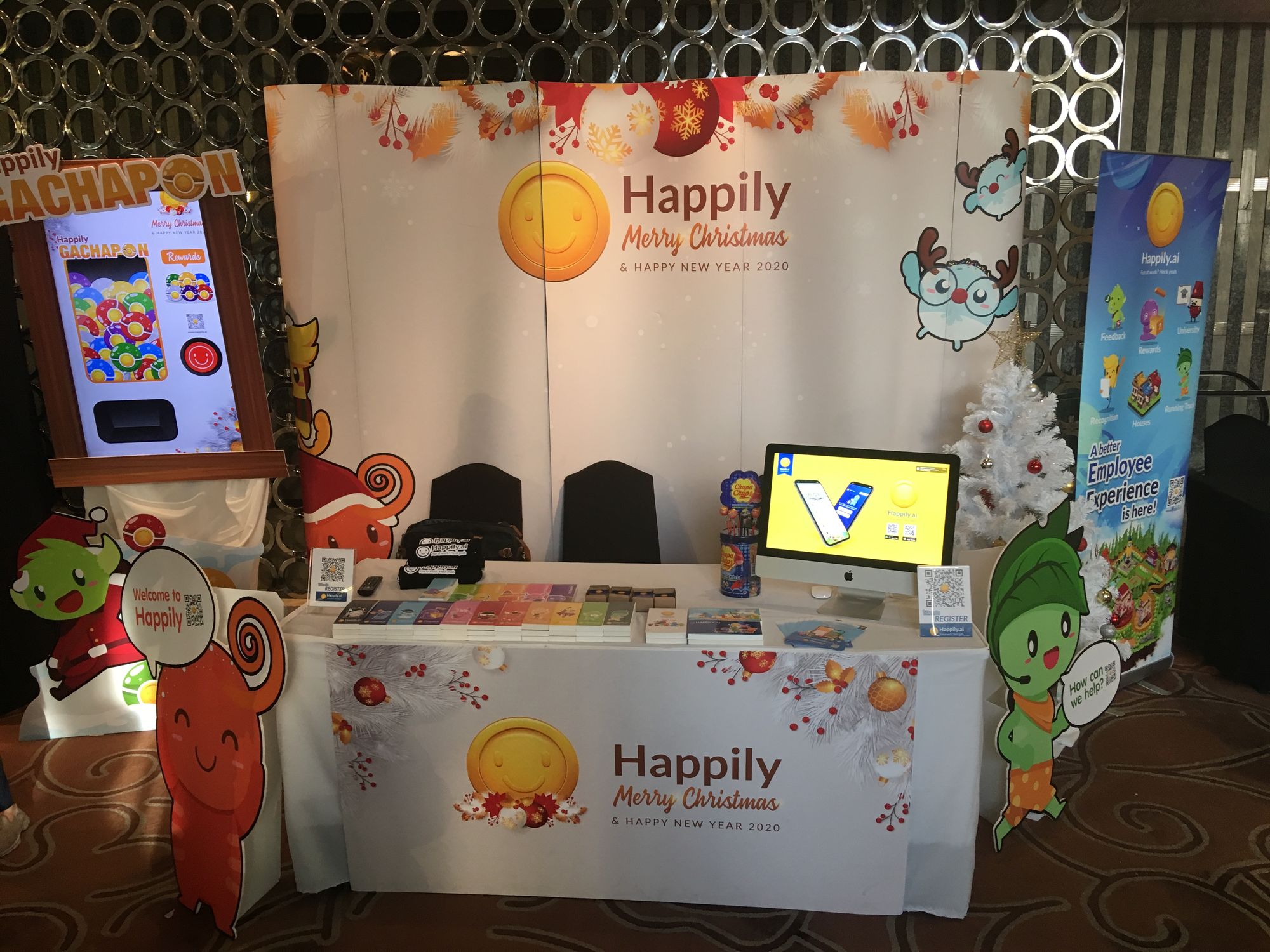 Happily.ai Christmas Booth
