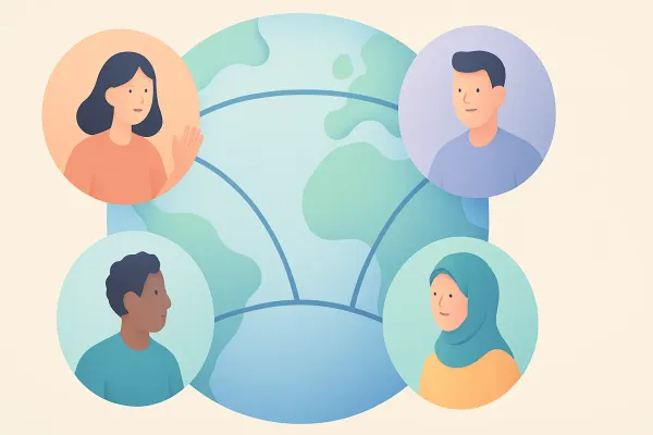 An image representing connected teams across distances