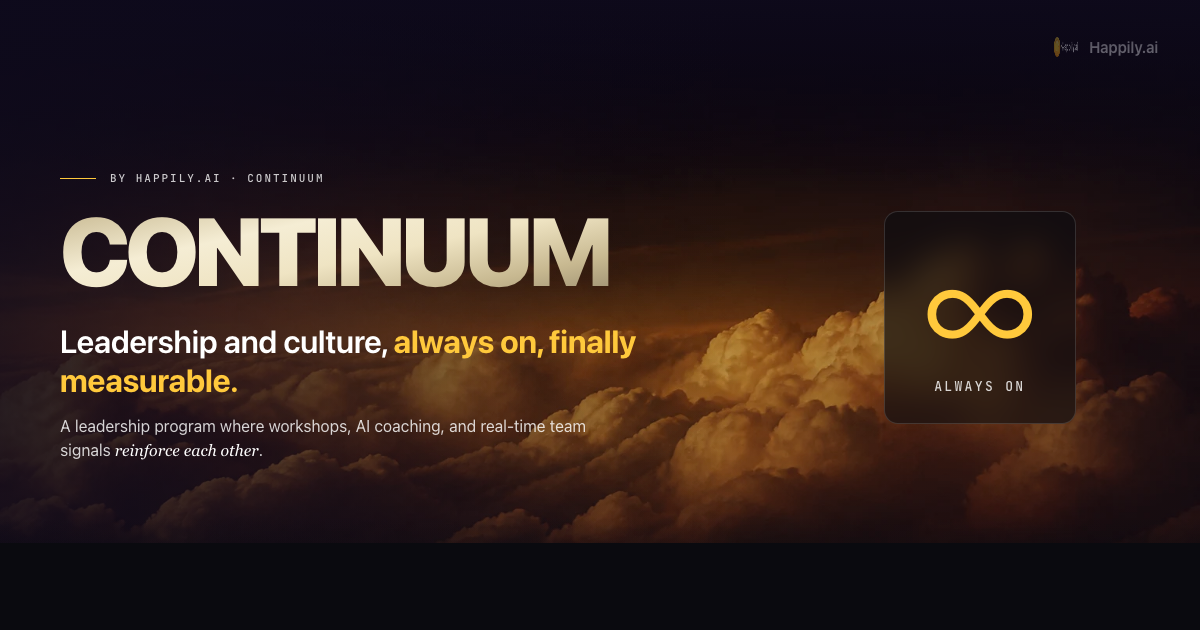 Continuum Leadership Program | Happily.ai